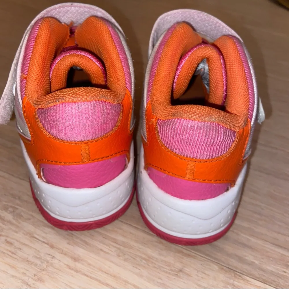 Jordan Flight White/Orange/Hot Pink Low-tops Girl 3 Back to School Retro